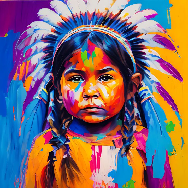 Child of Colorfull Feathers - merdapequena