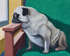 Waiting for you, Luna the Pug - Jody Whittemore