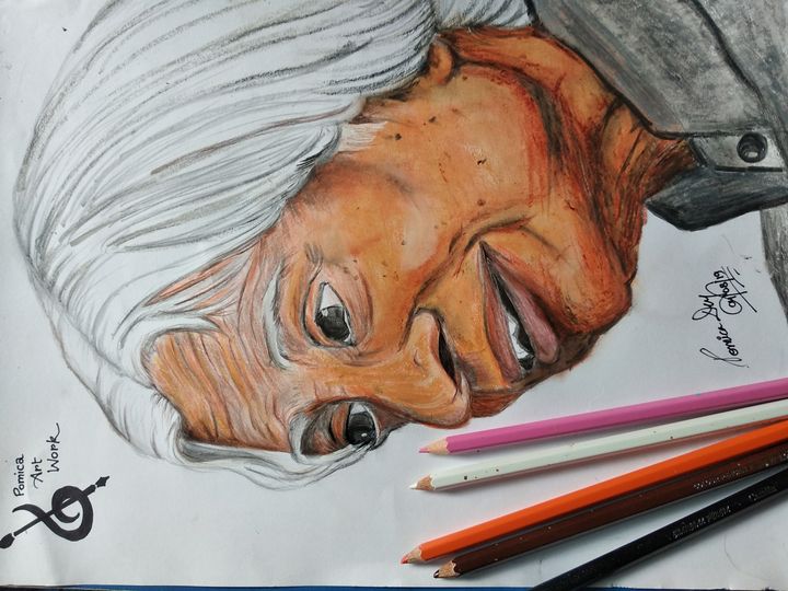 Tribute to Dr.APJ Abdul Kalam Sir – A Pencil Colour Painting –  Meghnaunni.com