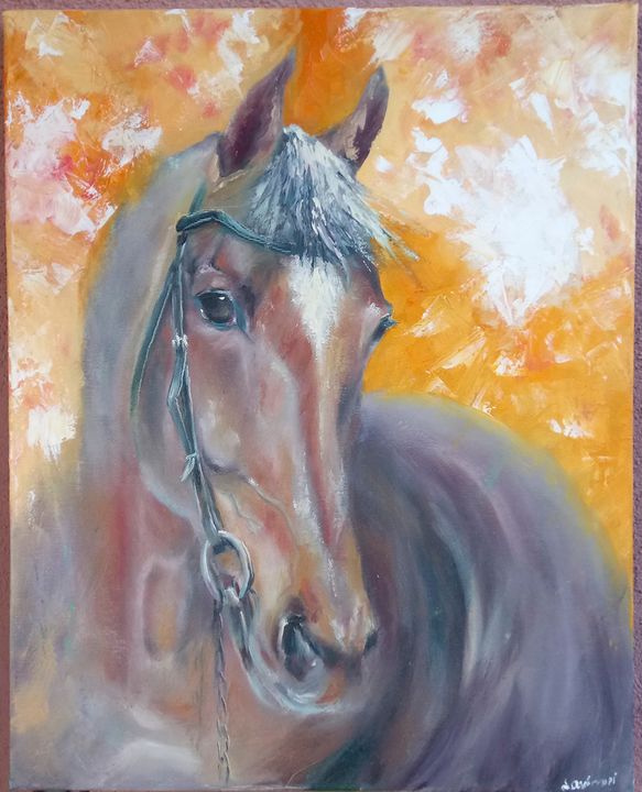 Retrato de caballo - Victor Sikoza Art