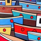 Original collage painting