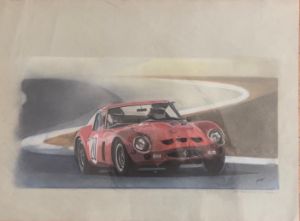 Roma Grand Prix Racing Poster - Jeanpaul Ferro - Drawings & Illustration,  Vehicles & Transportation, Auto Racing, 24 Hours at Le Mans - ArtPal