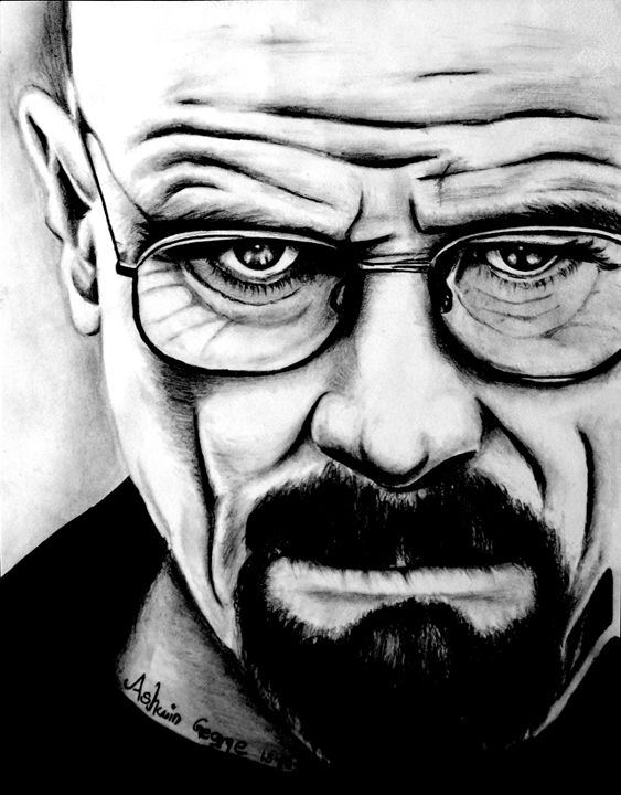Buy BREAKING BAD Walter White Pencil Drawing Online in India  Etsy
