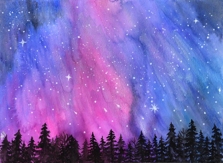 Everly Suzanne - Auroras for Aurora - Paintings & Prints