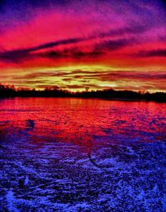 Iced Lake Sunrise