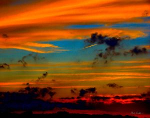 Spectacular cloud sunset