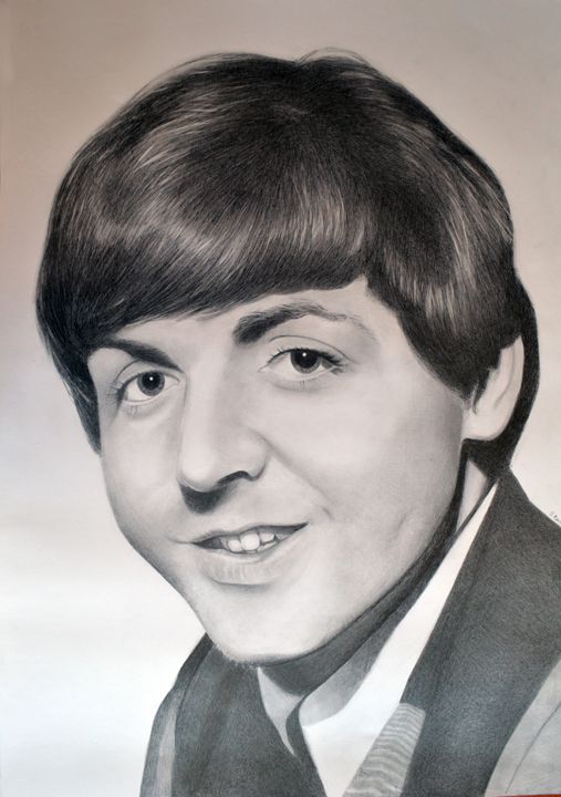 Paul McCartney drawing 100x70 Sara's Drawings & Illustration