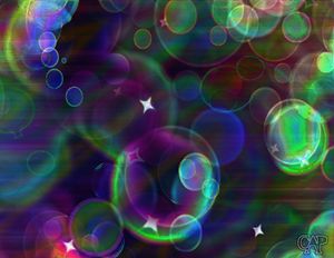 Electric Bubbles Abstract Colorful