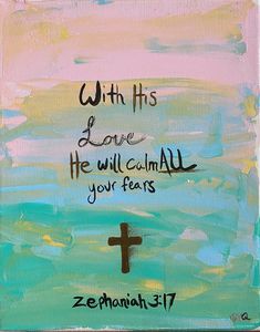 Bible Verse Canvas Painting