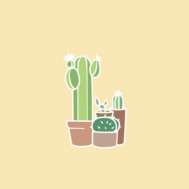 Cute Cactus - Hangrypeach - Digital Art & AI, Flowers, Plants, & Trees,  Plants, Cactus & Cacti - ArtPal