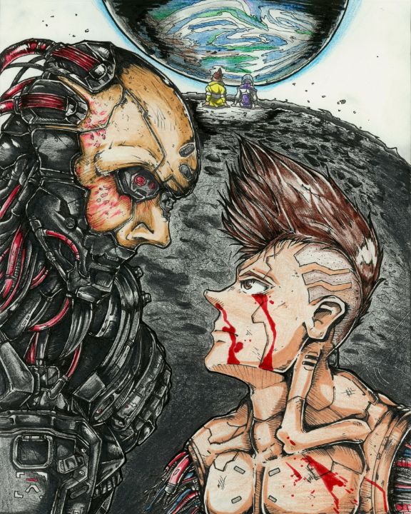 David and Adam Smasher - Damien Burkhardt - Drawings \u0026 Illustration, People\u0026 Figures, Animation, Anime, \u0026 Comics, Other Animation, Anime, \u0026 Comics -ArtPal