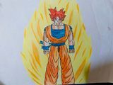 Super Saiyan God Goku Traditional Anime Drawing Room -  Sweden