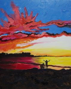 the sunset - Eli Gross Art