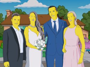 Wedding pic Simpson style