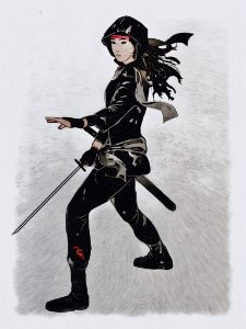 Ninja Freedom Fighter Girl - Warrior Spirit Ninjas