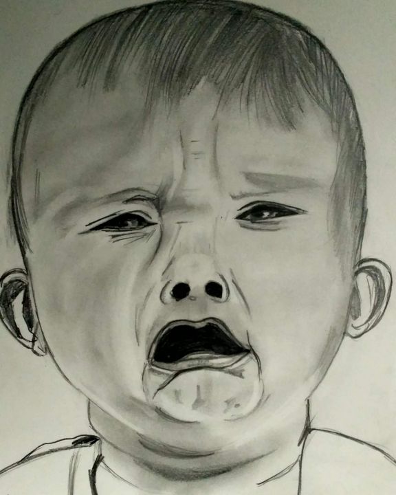 Baby crying - @dianaarts - Paintings & Prints, Childrens Art, Other ...