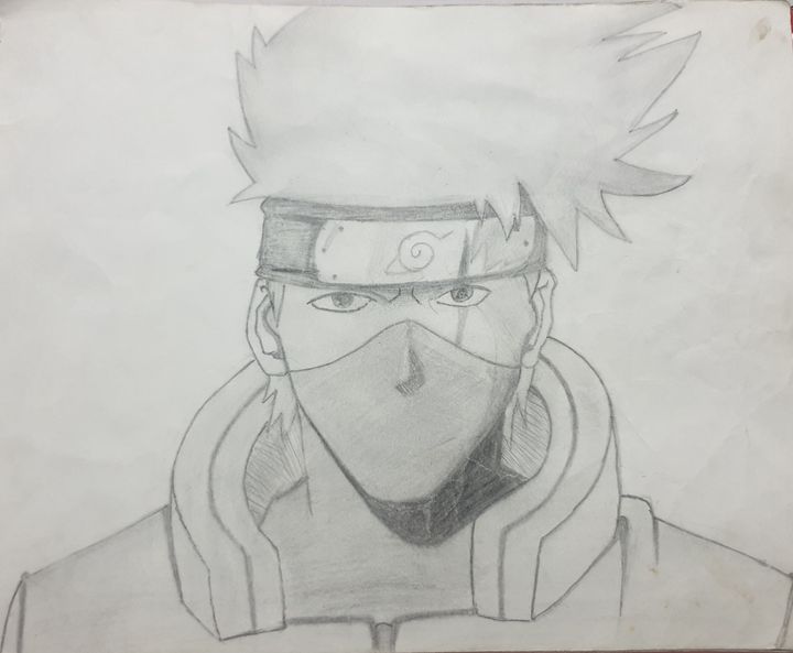 Drawing I did of Kakashi Sensei  rNaruto