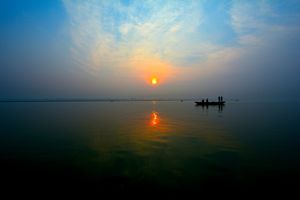Gange River at the sunrise