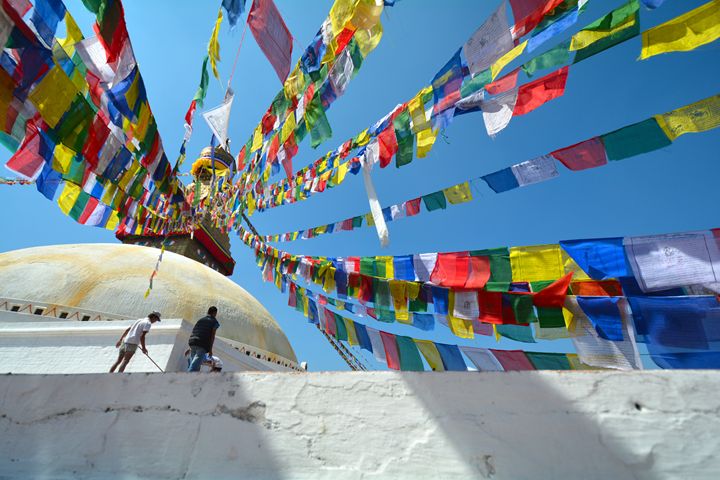 Pray Flags in Kathmandu - Melnevsky