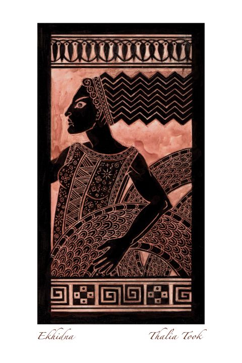 Ekhidna - Thalia Took - Paintings & Prints, Religion, Philosophy, &  Astrology, New Age, Pre-Christianity, Greek & Roman Mythology - ArtPal