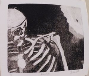 Remains: 1 of 3, Etching