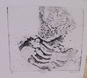 Skull: 2 of 3, Etching