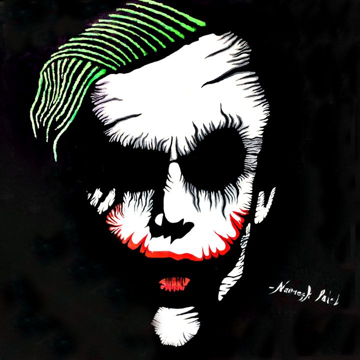 Joker Batman Batmanarkhamknight Jokerface - Joker Black And White Png,Joker  Face Png - free transparent png images - pngaaa.com