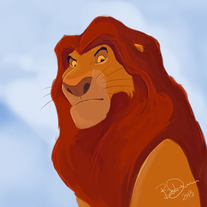 mufasa painting