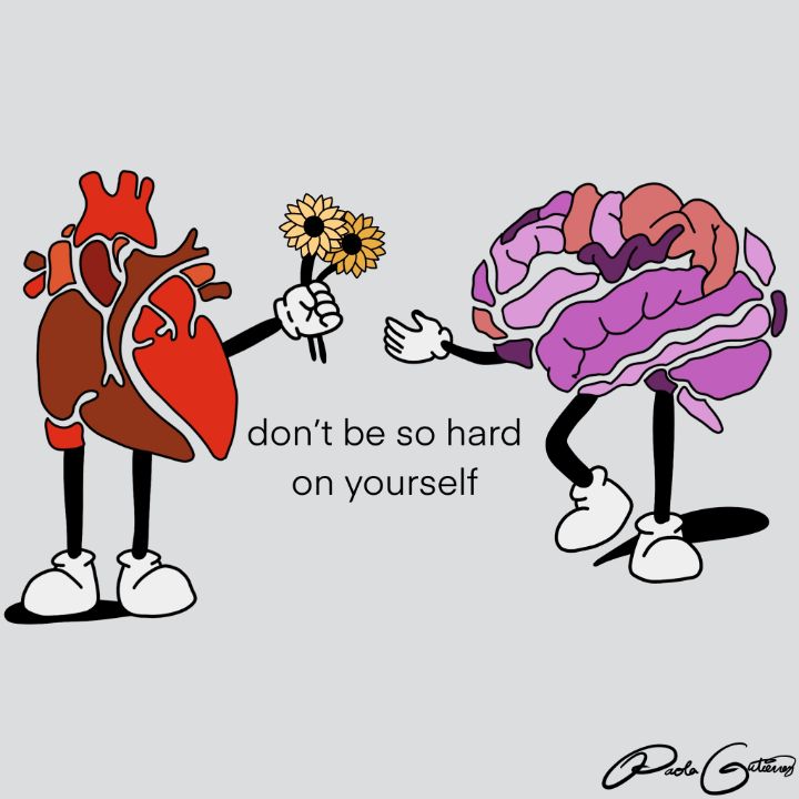 Don t Be So Hard On Yourself Coleccionpao Drawings Illustration 