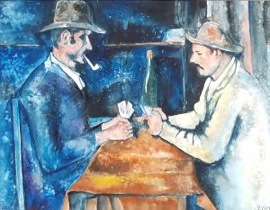 "Gilby vs. Cezanne The Card Players" - Own A Gilby                 Paul@ownagilby .com