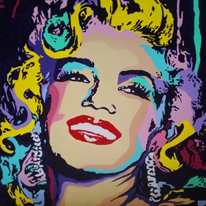 Marilyn Monroe Pop Art Portrait