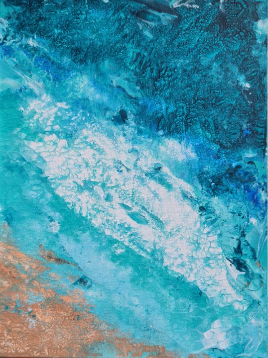 Ocean waves Painting - C.E.T. Chicu Eugenia Touma