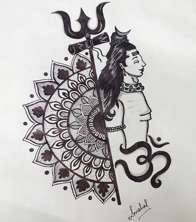 Drawing Cute Little Shiv ji / Lord Shiva Drawing - YouTube-saigonsouth.com.vn