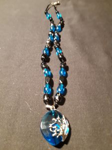 Blue Teardrop Necklace