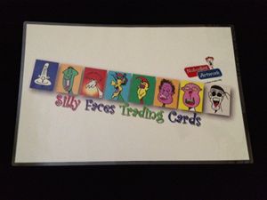Silly Faces Trading Cards Mat