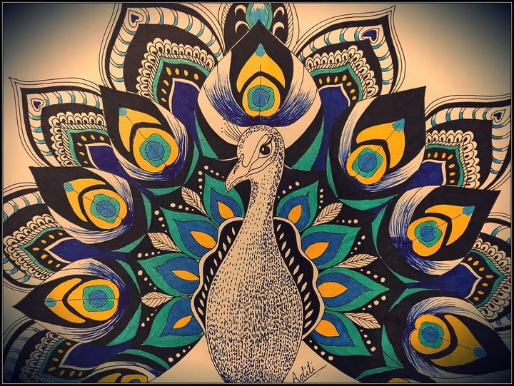 Peacock Diy drawing painting animals 30*40cm - Fashion Diamond Painting