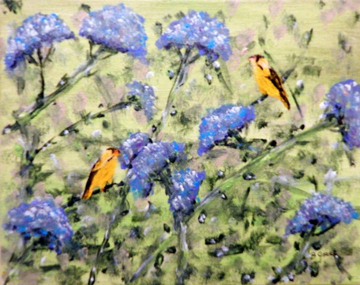 Golden Finch - B Grant Art - Paintings & Prints, Animals, Birds, & Fish ...