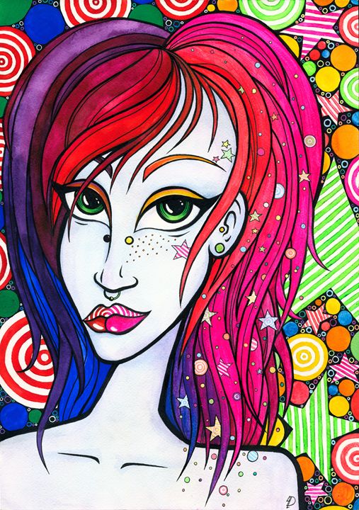 Duality core - Darya Lavinskaya - Paintings & Prints, People Duality core - Darya Lavinskaya - Paintings & Prints, People