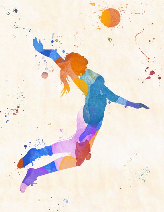 Volleyball Paint Splatter - Mndphoto - Paintings & Prints, Sports ...