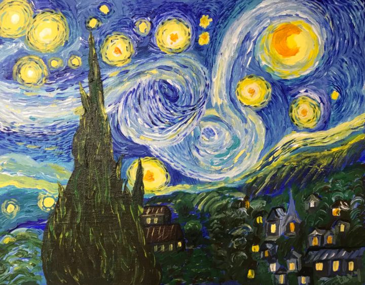 Starry night. - Levy art