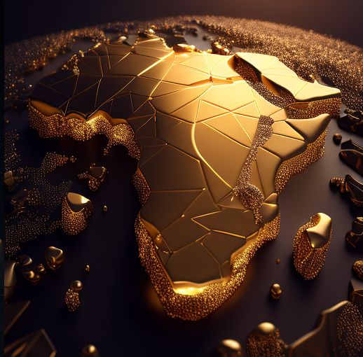 Creative Africa 5 Golden Country B CR.eates Art Digital Art