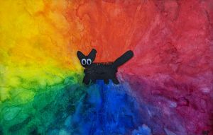 Gay Cat [alt. title: Rainbow Cat]