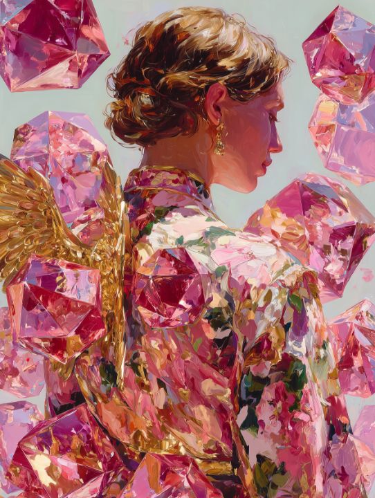 Empress of Rose Quartz - GoldenChiArt - Digital Art & AI, Fantasy ...