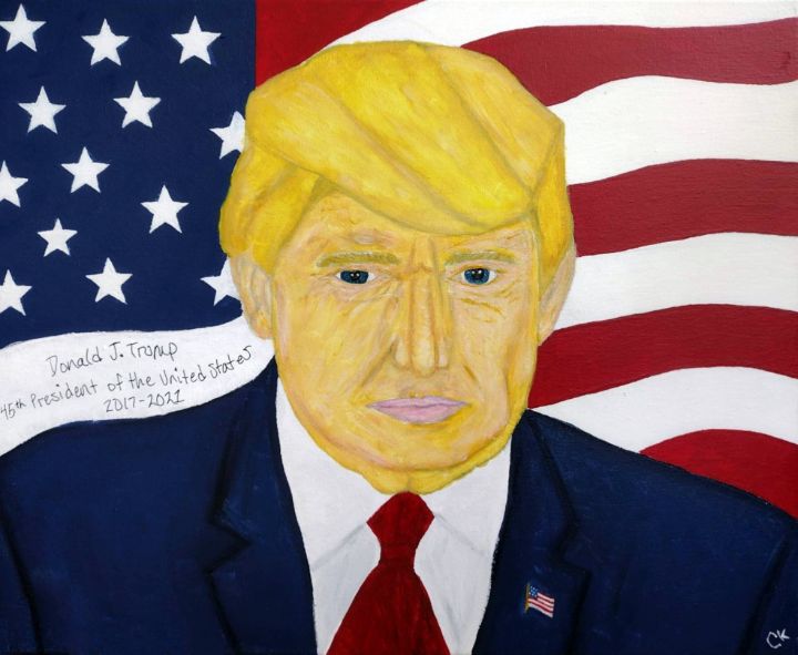 Donald J Trump - Square Paints - Paintings & Prints, People & Figures ...