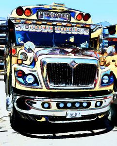 Creamy Yellow Bus