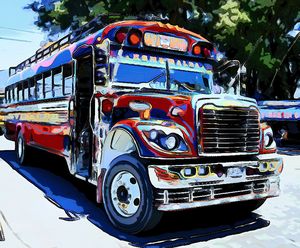 Handsome Red Bus