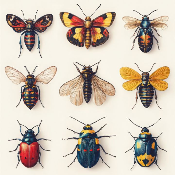 Vibrant Insect Portraits Showcasing - LynnoAti - Digital Art & AI ...