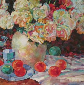 PEONIESE AND PEACHES - rccreativefineart.com