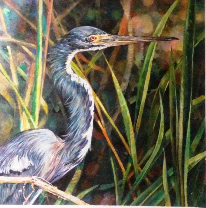 THE TRY COLORED HERON - rccreativefineart.com