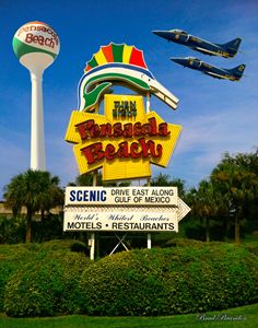 Pensacola Beach Sign Collage - Pensacola Photography - Photography ...